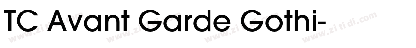 TC Avant Garde Gothi字体转换